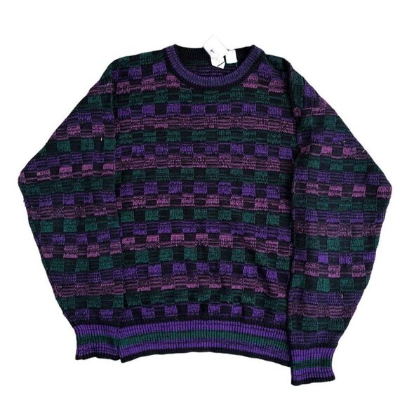 Rare Coogi Style Knit Oscar Dela Renta Sweater Medium - Picture 1 of 10